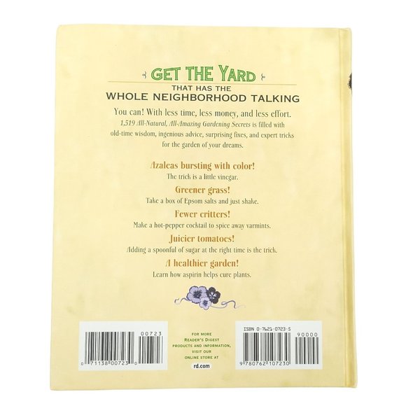 Readers Digest Gardening Secrets 1519 All Natural Expert Tips Gardens Yards - Picture 2 of 12